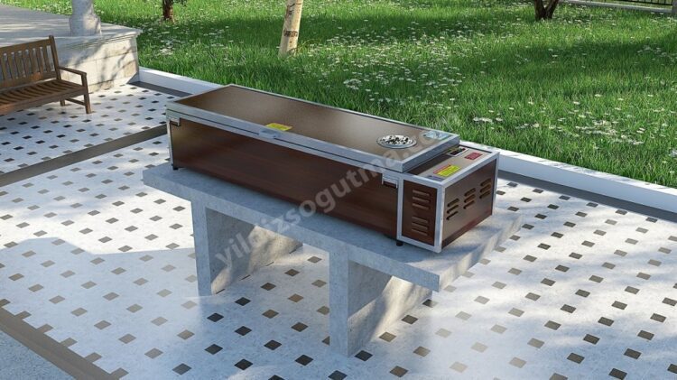 AHŞAP DESENLİ KLİMALI TABUT 210 K/CALORİ
